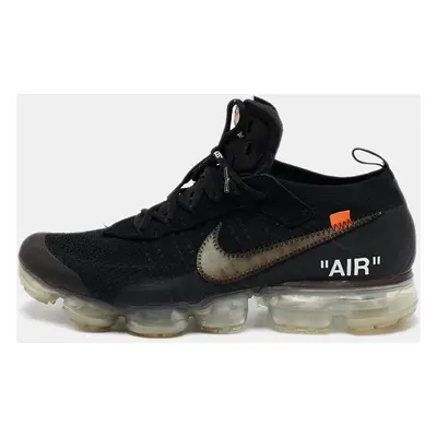 Off-White x Nike Black Fabric and Suede Air Max Sneakers Size