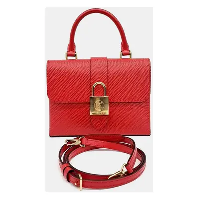 Louis Vuitton Red Leather Epi Locky BB Bag