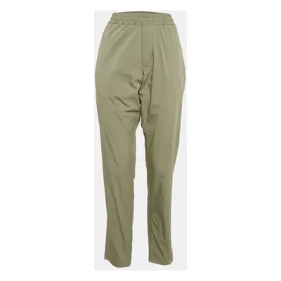 Stella McCartney Green Cotton Contrast Trimmed Pants