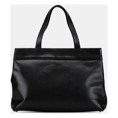 Chanel Black CC Caviar Tote