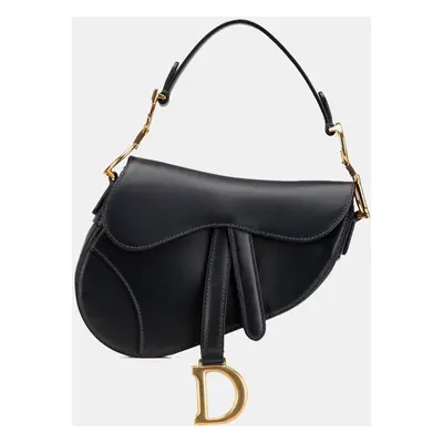 Dior Black Mini Leather Saddle