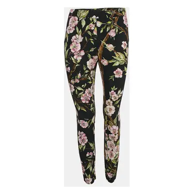 Dolce & Gabbana Multicolor Floral Crepe Trousers