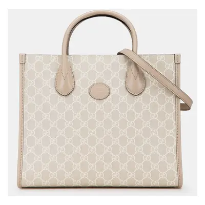 Gucci Beige Small GG Supreme Interlocking G Tote