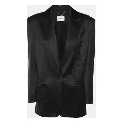 Magda Butrym Black Silk and Wool Blazer