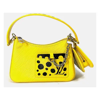 Louis Vuitton X Kusama Yayoi Yellow Epi Marly Mini Shoulder Bag