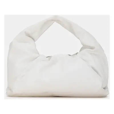 Bottega Veneta White Lambskin The Shoulder Pouch