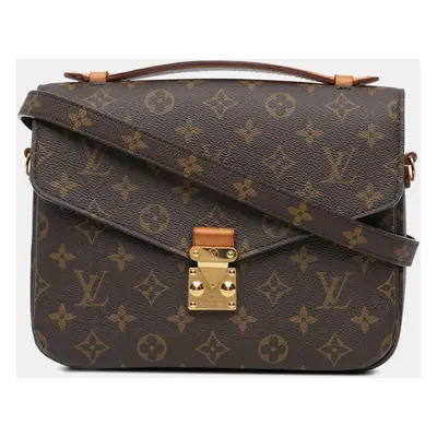 Louis Vuitton Brown Monogram Pochette Metis