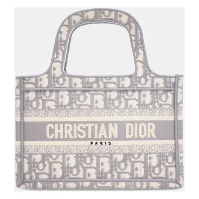 Dior Grey Mini Oblique Book Tote