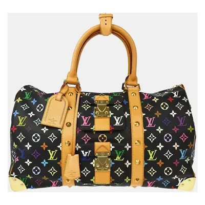 Louis Vuitton Black Monogram Multicolor Speedy Handbag