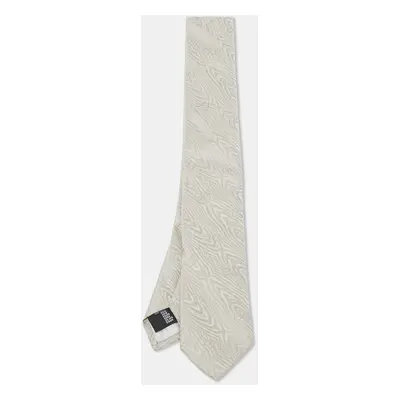 Dolce & Gabbana Grey Patterned Silk Tie