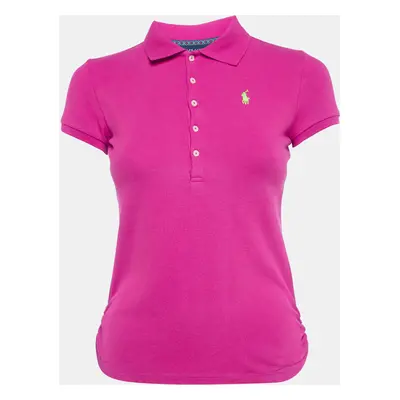 Ralph Lauren Pink Cotton Pique Polo T-Shirt