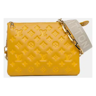 Louis Vuitton Yellow Monogram Coussin PM