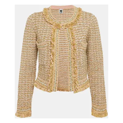 M Missoni Gold/Pink Lurex Tweed Jacket