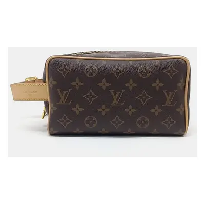 Louis Vuitton Brown Monogram Canvas Dopp Kit Pouch