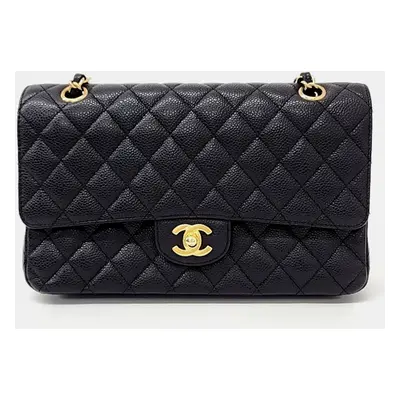 Chanel Black Leather Classic Medium bag