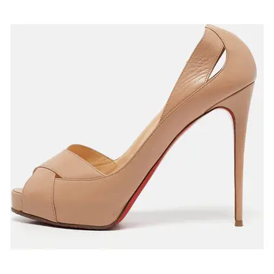 Christian Louboutin Beige Leather Academia Pumps Size