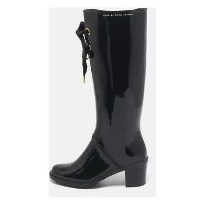 Marc by Marc Jacobs Black Rubber Rain Boots Size