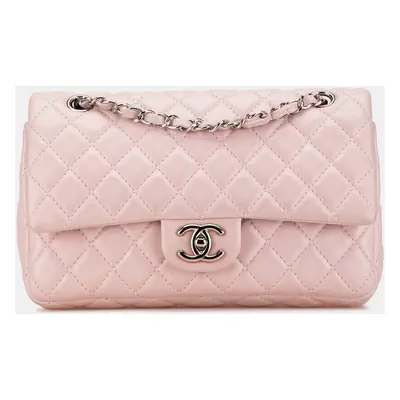 Chanel Pink Medium Classic Lambskin Double Flap