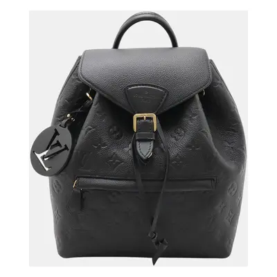 Louis Vuitton Noir Black Monogram Empreinte Montsouris Pm Backpack