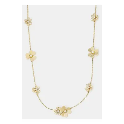 Van Cleef & Arpels 18K Yellow Gold and Diamond Frivole Necklace