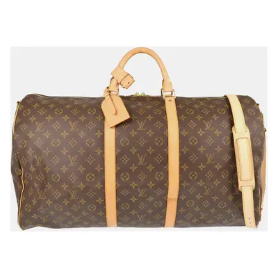 Louis Vuitton Monogram Keepall Bandouliere Duffle Bag