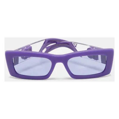 Dolce & Gabbana Purple Rubber DG6173 Rectangle Sunglasses