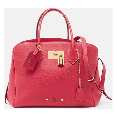 Louis Vuitton Red Leather Milla MM Bag