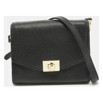 Michael Kors Black Leather Cassie Crossbody Bag