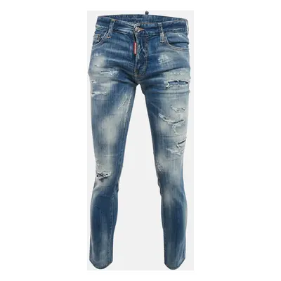 Dsquared2 Blue Distressed Denim Jeans Waist 33"