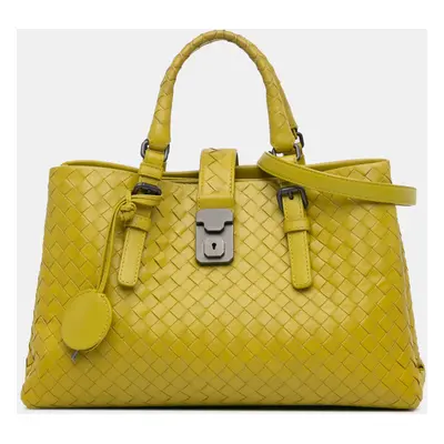 Bottega Veneta Yellow Small Intrecciato Roma