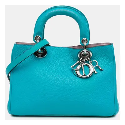 Dior Blue Small Calfskin Diorissimo Satchel