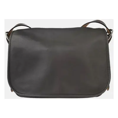 Hermes Black Sikkim Leather Vache Hunter Barda Shoulder Bag