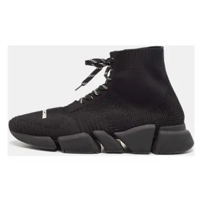 Balenciaga Black Knit Fabric Speed Trainer Sneakers Size