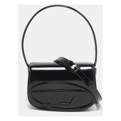 Diesel Black Mirrored Leather 1DR-Iconic Shoulder Bag