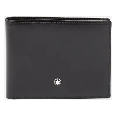 Montblanc Black Leather Meisterstuck 6CC Bifold Wallet