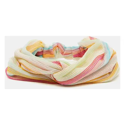 Missoni Mare Multicolor Striped Lurex Knit Headband