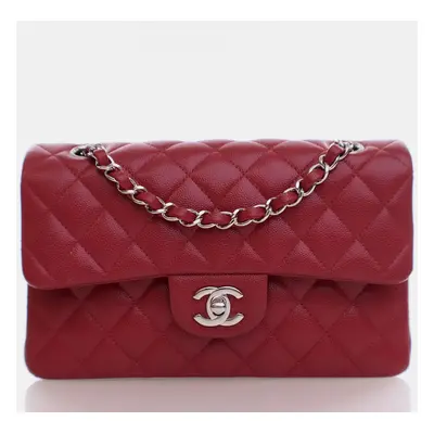 Chanel Small Red Caviar Classic Double Flap Bag