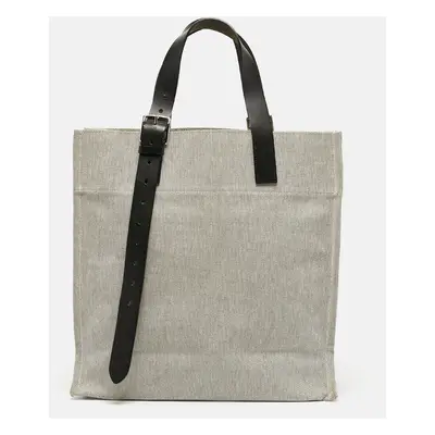 Hermes Vert Cypress/Natural Canvas and Vache Leather Etriviere Tote