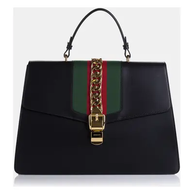 Gucci Black Maxi Sylvie Satchel