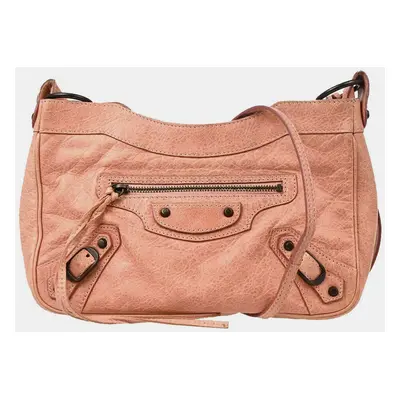 Balenciaga Pink Leather The Hip Shoulder Bag