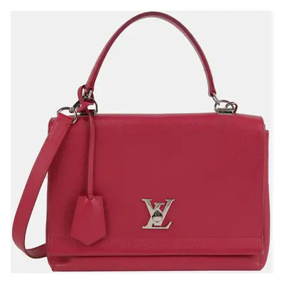 Louis Vuitton Pink Leather Lockme Shoulder Bag