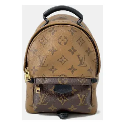 Louis Vuitton Noir Monogram Reverse Canvas Mini Palm Springs Backpack