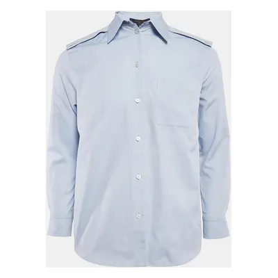 Louis Vuitton Light Blue Cotton Button Front Shirt