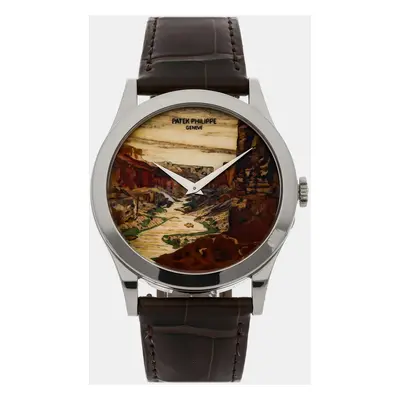 Pre-Owned Patek Philippe Calatrava Marquetry mm