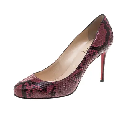 Christian Louboutin Pink Python Fifi Pumps Size