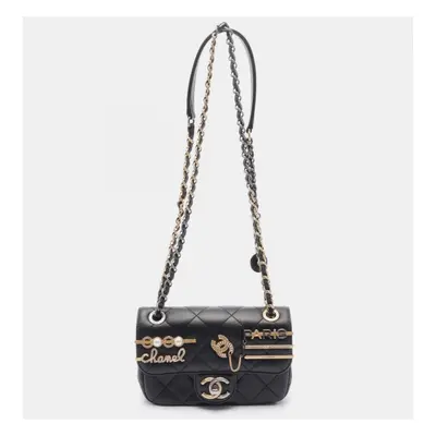 Chanel Black Leather Shoulder Bag