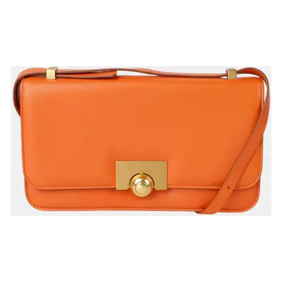 Bottega Veneta Orange Leather Classic Ronde Shoulder Bag