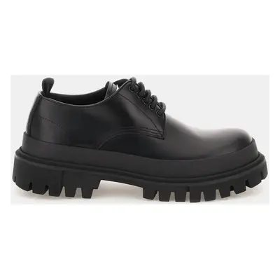 Dolce & Gabbana Black Leather Derbies Men’s IT 41.5