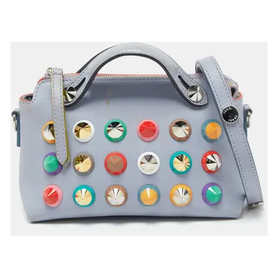 Fendi Light Purple Leather Mini Studded By The Way Satchel