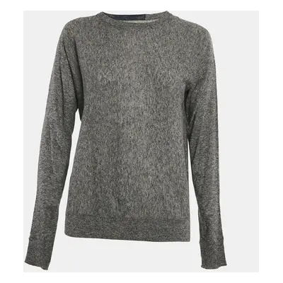 Zadig & Voltaire Grey Cashmere Full Sleeve Crisp Sweater